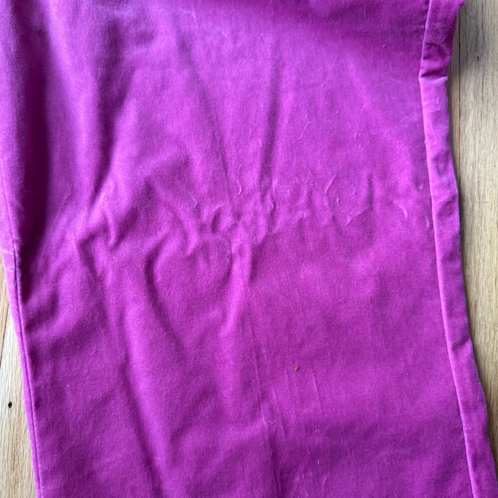 Express Editor Flare Trouser Pants Pink Velvet Size 10 Y2K Career Classic Office - Picture 7 of 12